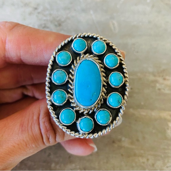 ♥️ Navajo ♥️ Charlene Yazzie Sterling Silver &...